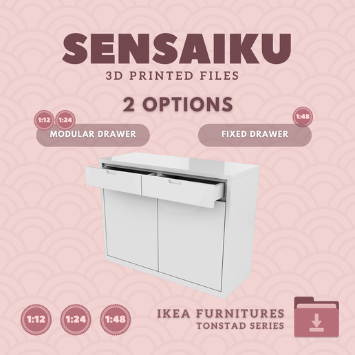 10.-TONSTAD-Storage-Combination-01-4.png Miniature Replica 10. TONSTAD Storage Combination 01 for Miniature Dollhouse - IKEA - 3D Print Instant Download