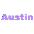Austin_name.stl Wall silhouette - City skyline Set