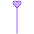 Heart stick.stl Tooth Brush Holder
