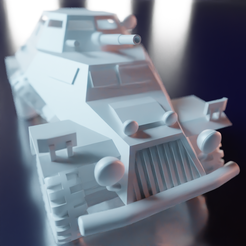 LightArmoredVehicle1.png STL file World War II Light Armored Vehicle・Template to download and 3D print
