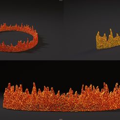 1.jpg Fichier 3D Ensemble flamme de feu・Modèle à télécharger et à imprimer en 3D