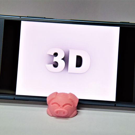 Download free STL file Piggy Phone Stand Keychain • Object to 3D print