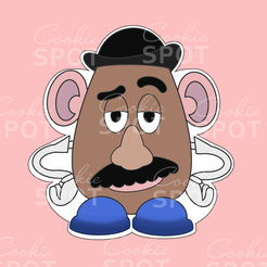 Untitled_Artwork-4.png STL file Mr Potato Head Toy Story Cookie Cutter・3D printing design to download