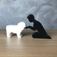 IMG-20240325-WA0064.jpg Boy and his English Bulldog for 3D printer or laser cut