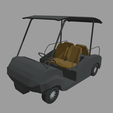 Low_Poly_Golfing_Car_Render_01.png Low Poly golf cart // Design 01
