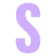 S.stl Simple uppercase alphabet- Abecedario mayuscula sencilla