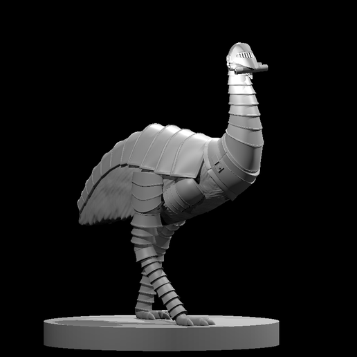Emu, Armored Emu and Emu with Dynomite 3D model
