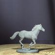 4.jpg Horse Pack for D&D, Tabletop Games and Collectors. 3 Poses Gallop, Trot and Rearing, bases included 32mm scale.