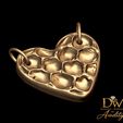 4.jpg Honeycomb Heart pendant