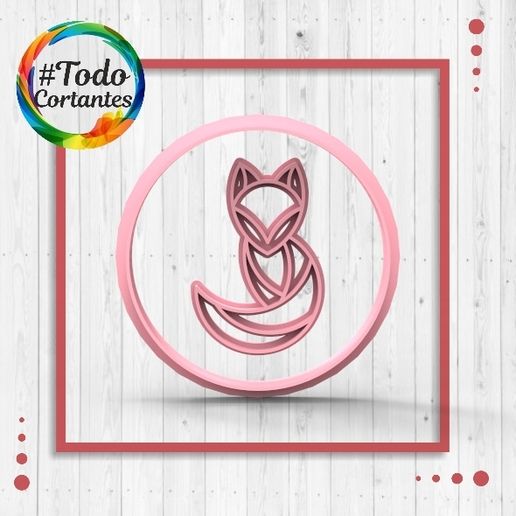 4060-Stamp-zorro-geométrico-6cm.37.jpg Geometric fox cutter