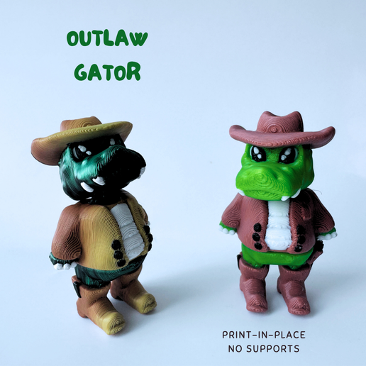 Outlaw Gator Flexi 3D model