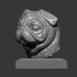 pug6.jpg Pug for 3D printing