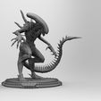 untitled.3.jpg Alien Xenomorph 3D Print On Toxic Chamber Diorama 3D print model