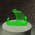 Weed-Viking-Ship-Render-Ortho-without-Joint.jpg Free Weed (Viking Ship Joint Vase)