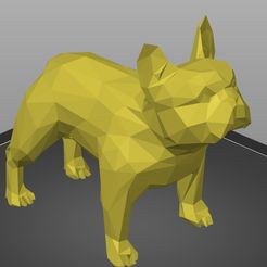 bulldog2.jpg Archivo STL Bulldog francés Low Poly・Diseño de impresora 3D para descargar