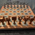 Nice foldable and transportable chess set