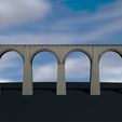 4.jpg Model bridge, H0 scale trains, reproduction viaduct of Cansano (AQ) Italy File STL-OBJ for 3D Printer