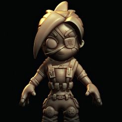 b.jpg STL file Kitsune - Call of Duty: Cold War & Warzone・3D printer design to download