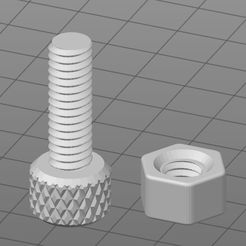2020-07-30 13_42_58.png STL-Datei Perfectly Fitting Nut and Bolt kostenlos・3D-druckbares Modell zum herunterladen