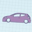 Web-capture_7-12-2023_145655_www.tinkercad.com.jpeg Hyundai i20 3-Door 1st Gen Silhouette Keyring