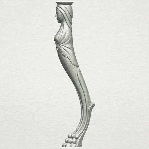 TDA0263 Table Leg (i) A01.png Table Leg 01