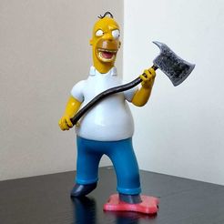 homer 1.jpg Free STL file The Simpsons Homer The Shinning TreeHouse of Horror V・3D print design to download