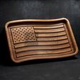 US-Flag-Wavy-Tray-©.jpg US Flag Trays Pack - CNC Files for Wood (svg, dxf, eps, ai, pdf)