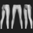 1.jpg 4 3D model pants jeans buttons pockets pleated jeans