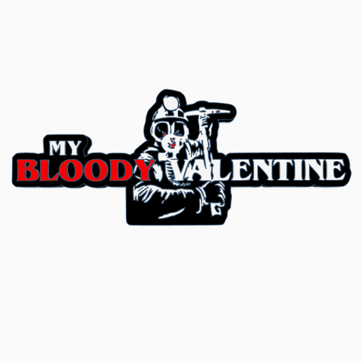👾 MY BLOODY VALENTINE V1 Logo Display by MANIACMANCAVE3D・ STL