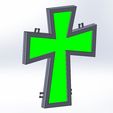3d.jpg LED Windshield Cross for Trucks – Suction Cup Mount