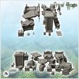 3.jpg Chaos interior furniture set with beds and trophy (16) - Ork Green Horde Fantasy Beast Chaos Demon Ogre
