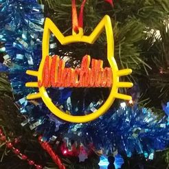 Bola gato.jpg Fichier STL Boule de Noël : design d'un chat de Noël・Plan pour imprimante 3D à télécharger