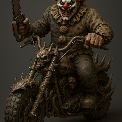 🤡 Killer Clown Warband・ STL File for 3D printing・Cults