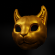 6.png Cat Cosplay Face Mask 3D print model