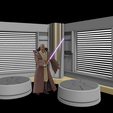 2024-03-28-100710.png Star Wars Jedi Temple Quarters Diorama for 3.75" and 6" figures