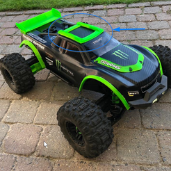 2023-01-28-21_06_47.png STL file Traxxas Maxx Roof slider・Template to download and 3D print
