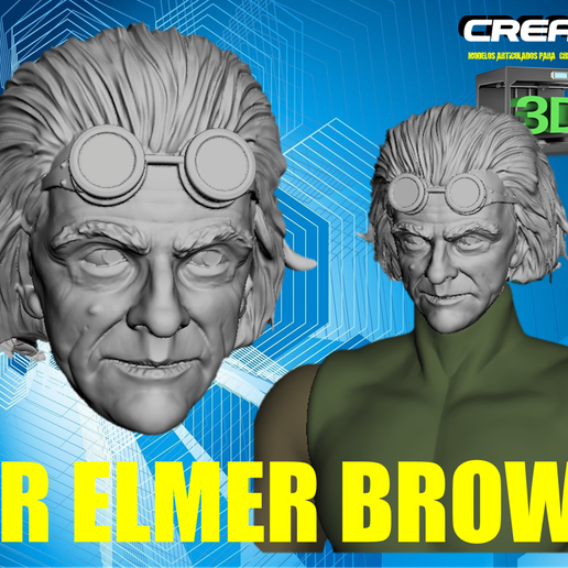 HEAD DR ELMER BROWN 3D model
