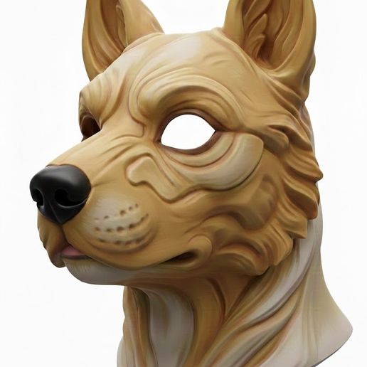 Therian Canine Mask (Wolf / Dog / Fox) - Quadrobics & Cosplay / Máscara Therian