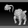 2.jpg Archivo STL Pokemon Skiddo Gogoat・Design para impresora 3D para descargar