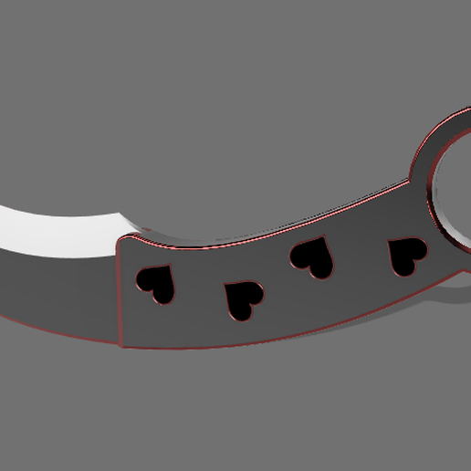 Heartfelt Karambit 3D model