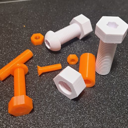 Bolt & Nut STL Generator for 3D Printing