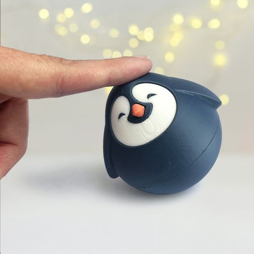 🐧 Cute fun Penguin Pet | Roly-Poly fidget toy - For 3D Printing・ STL ...