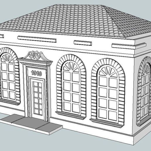 fc908c48a6d2dbb32d1e2149ab20da3c_display_large.jpg HO Scale  Post Office