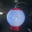 MARIO BROS SPHERICAL NIGHT LIGHT LITHOPHANE