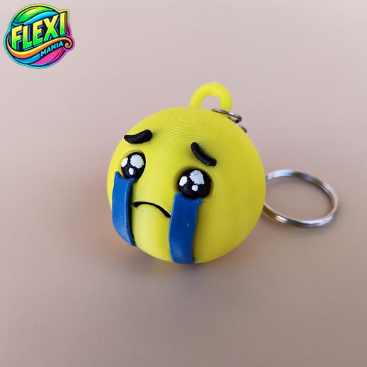 4.jpg Set of 3 Emoji Keychains