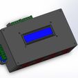 rend10.jpg Arduino / ESP32  Controller Enclosure with LCD + Buttons + Relay Module (80x140x50mm)