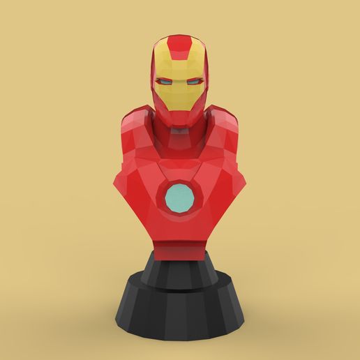 stl file iron man 3d printing template to download cults