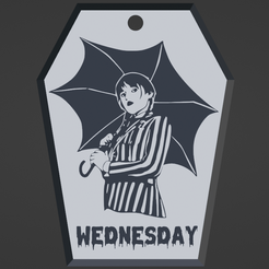 Llavero-Wednesday.png Wednesday Addams Keychain