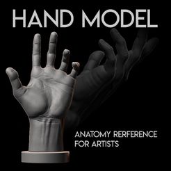 HAND FLYER .jpg Datei STL HAND ALS REFERENZ・Modell für 3D-Druck zum herunterladen