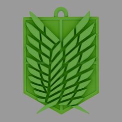 WingsFreedom.jpg Free STL file AOT key ring・3D printing model to download